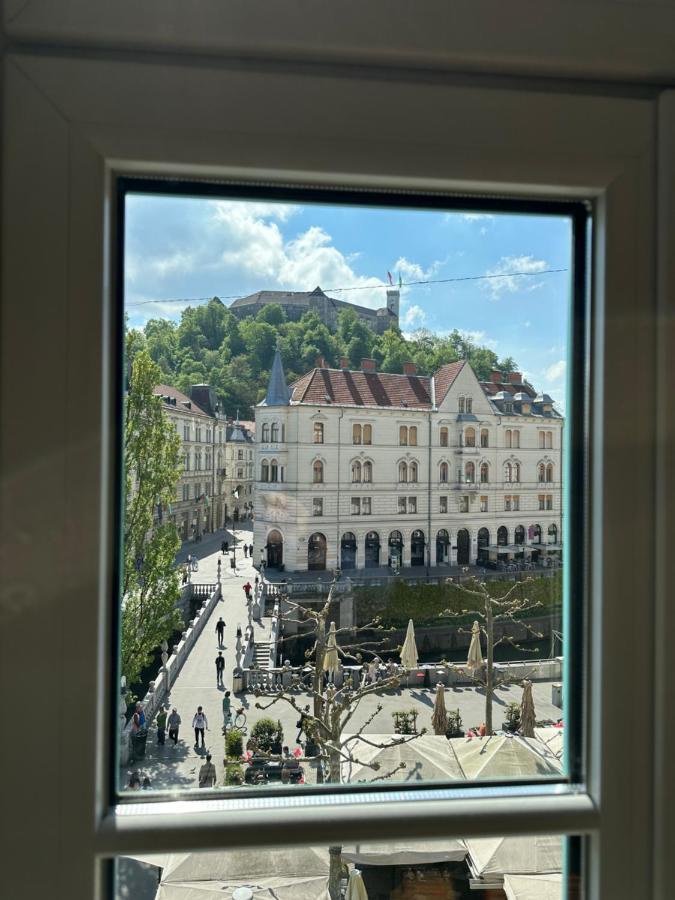 Apartmán Triple Bridge Lublaň Exteriér fotografie