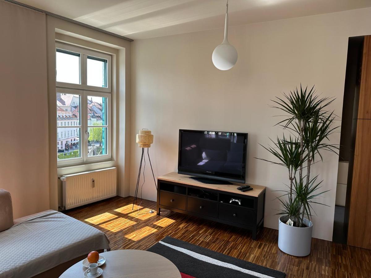 Apartmán Triple Bridge Lublaň Exteriér fotografie