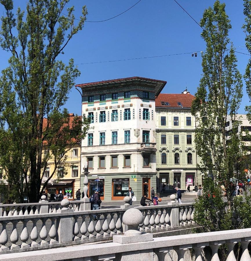 Apartmán Triple Bridge Lublaň Exteriér fotografie