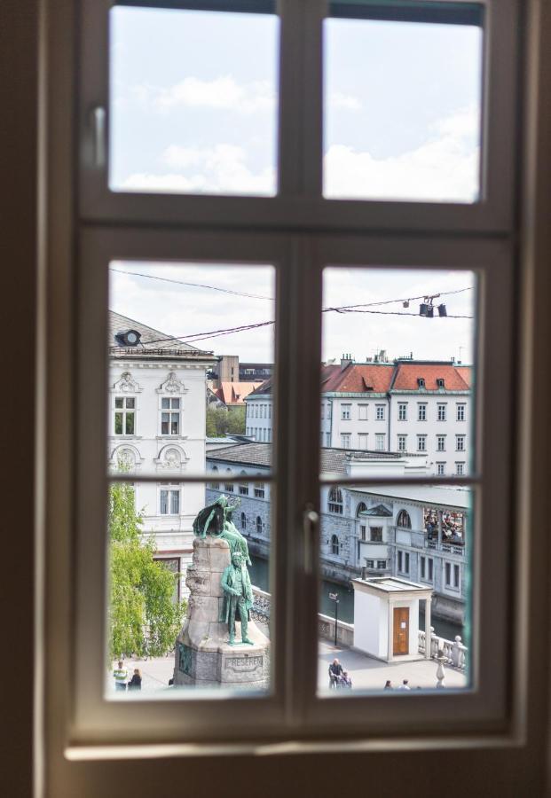 Apartmán Triple Bridge Lublaň Exteriér fotografie